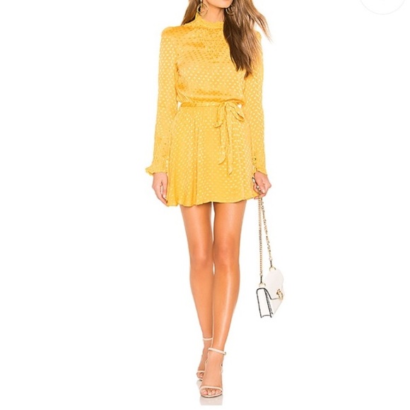 NWT Tularosa Gianna Dress in Mustard - Picture 1 of 7